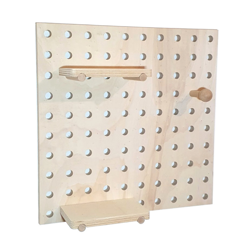 Pegboard 500*500mm contreplaqué Peuplier Brut