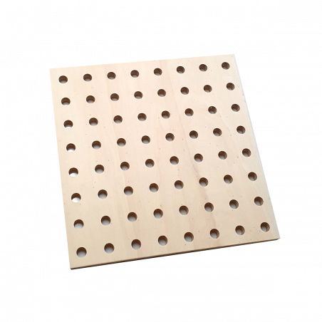 Plaque Pegboard 400 x 400 mm en Bois