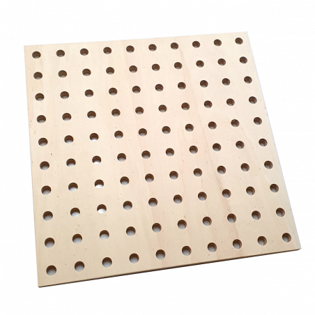 Plaque Pegboard 500 x500 mm en Bois