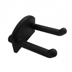 Support guitare double bras noir pour pegboard Plugwood